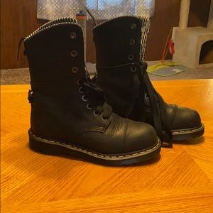 Dr. Martens steel toe boots